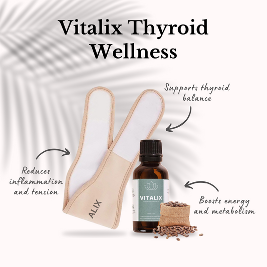 Vitalix Thyroid Wellness Pack (Wrap + Castor Oil)