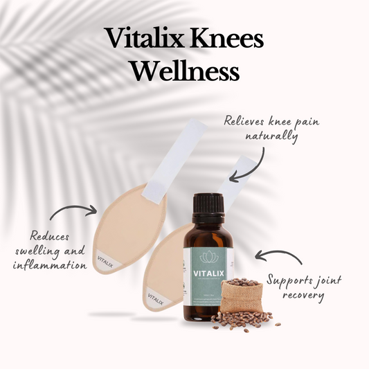 Vitalix Knees Wellness Pack (Wraps + Castor Oil)