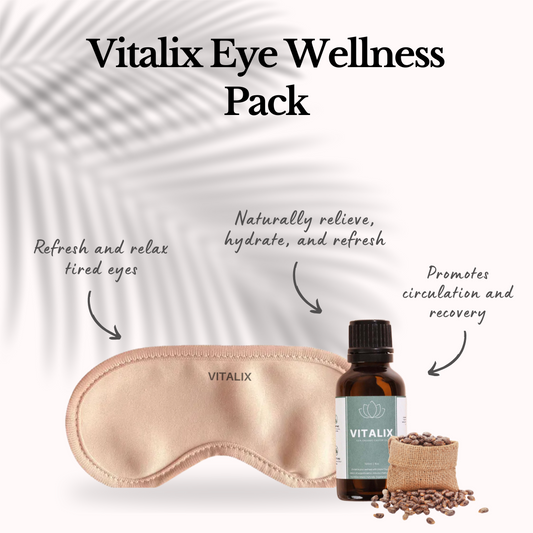 Vitalix Eye Wellness Pack (Wraps + Castor Oil)